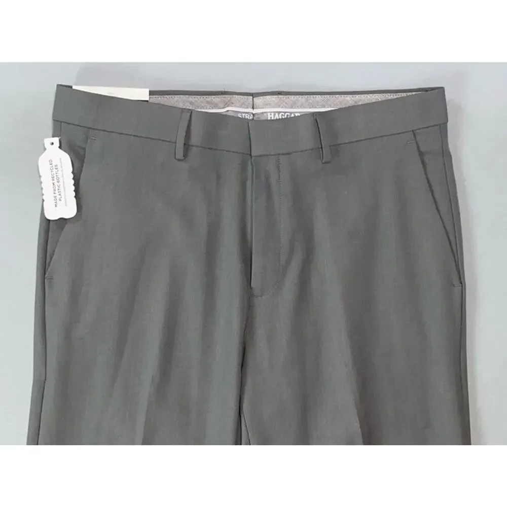 Haggar H26 Men's Straight Fit Wrinkle Free Premium Stretch Dress Pants. 34X32.